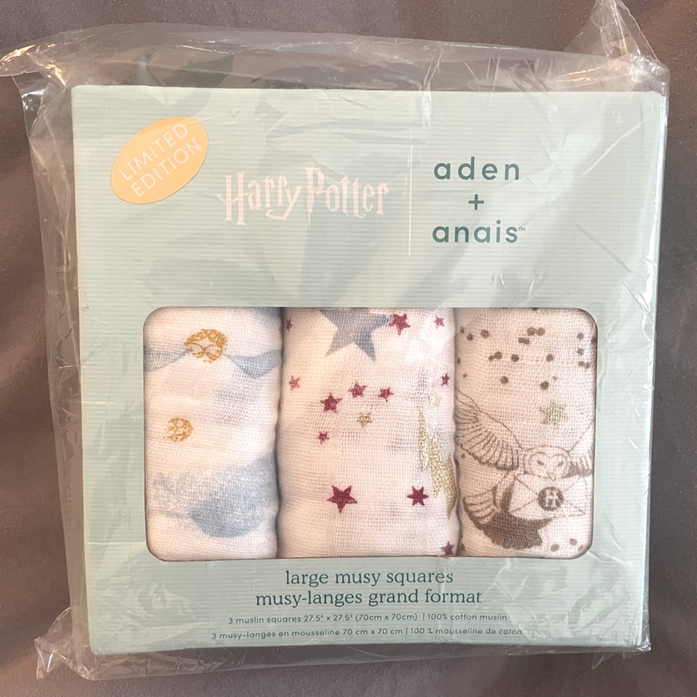 NWT Harry Potter Aden and Anais Muslin Swaddles